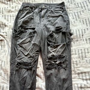 American Eagle Distressed Mom Jeans